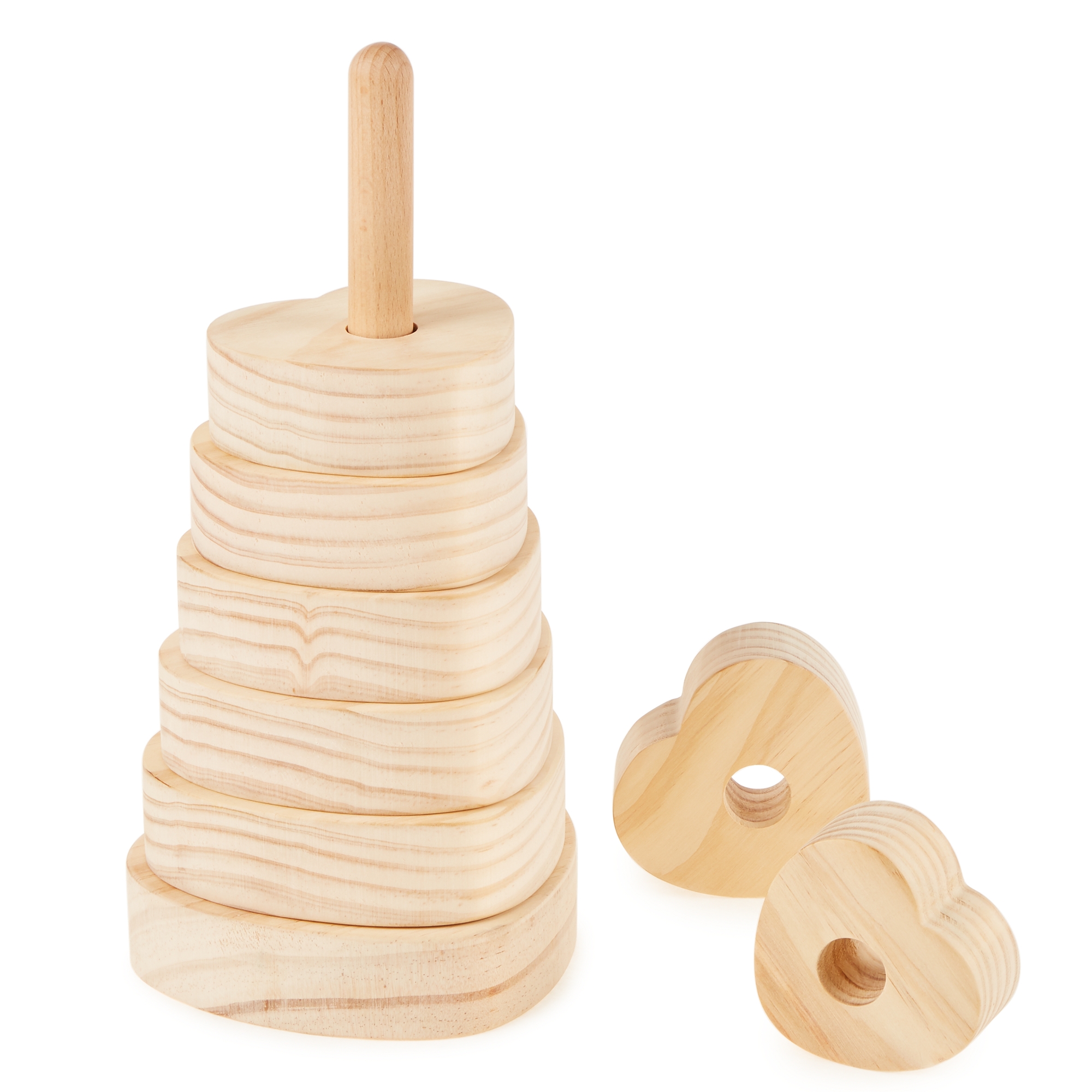 Wooden Heart Stacker from Hope Education